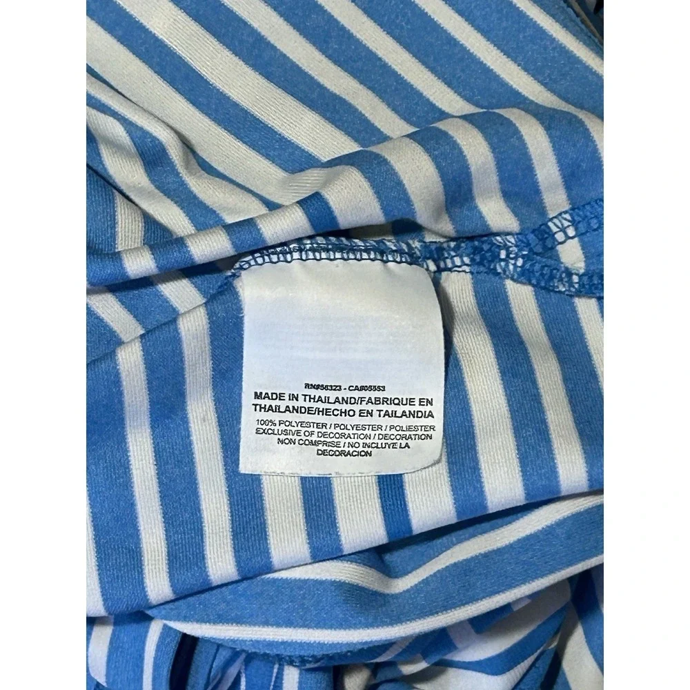Nike Golf Polo Shirt Mens XL Blue Striped Robert Trent Jones Silver Lakes AL